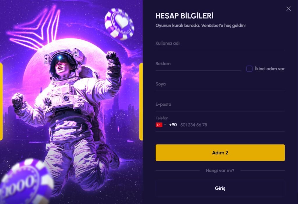 venüsbet kayıt